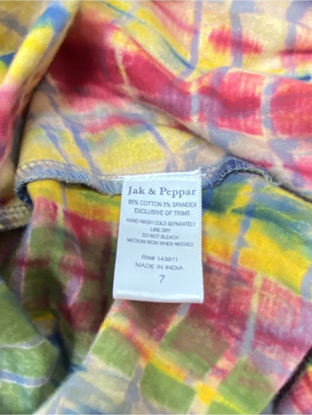Jak & Peppar Maxi Skirt tie dye with decorative trim Lace Pompom Elastic Waist